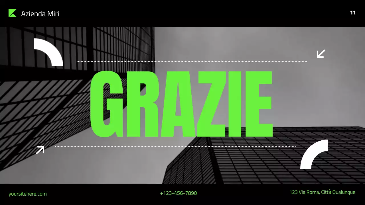 presentazione del piano di marketing verde moderno