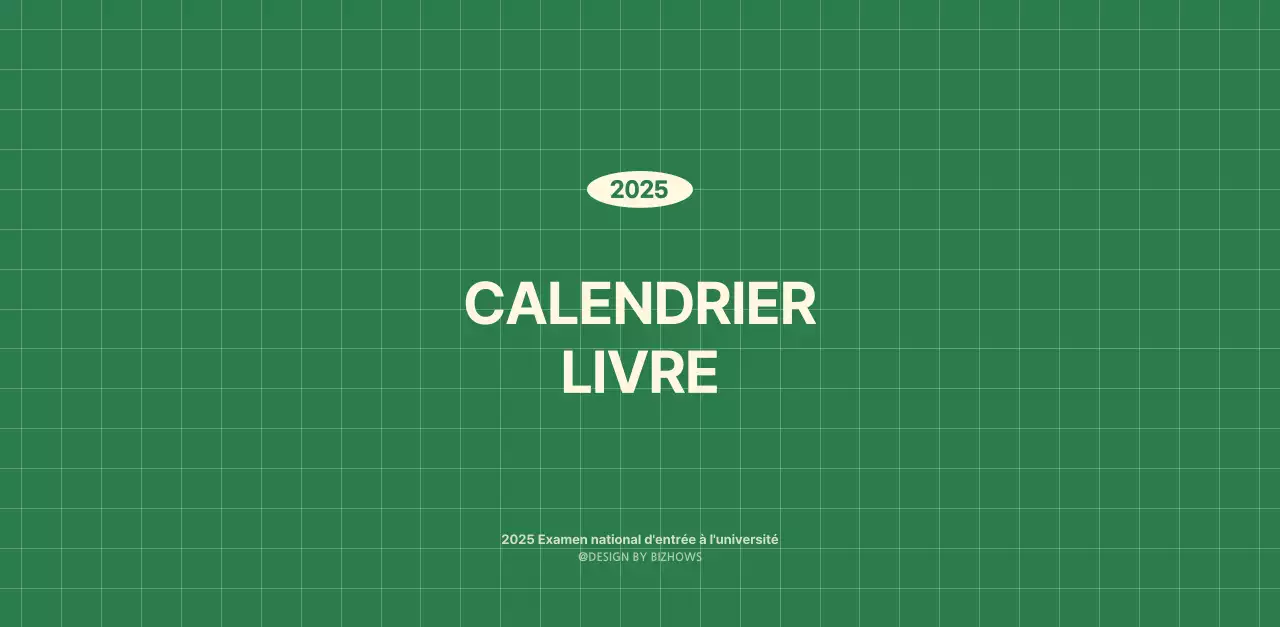 Calendrier mural SAT D-Day concept notepad en vert et jaune clair
