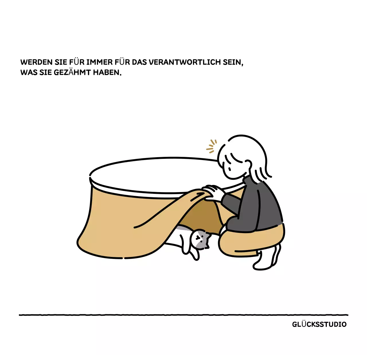 Illustrierter Kalender mit schönem Linienstil