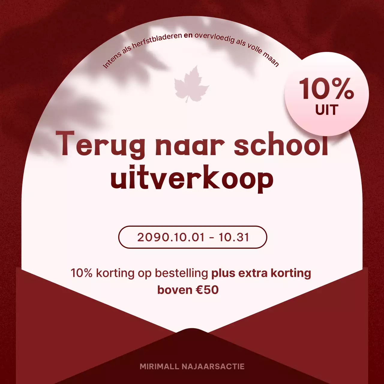 Een overzicht van herfstpromoties met knallers van bordeauxrood en roze
