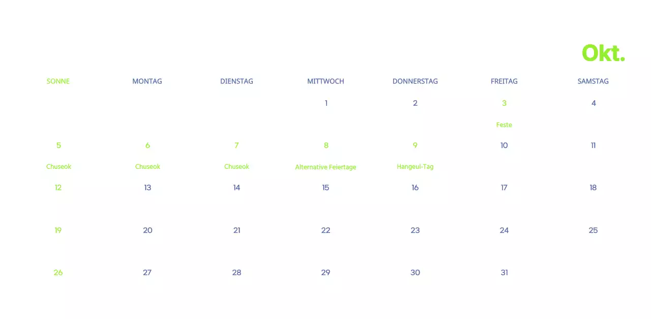 Geschäftskalender mit niedlichen Illustrationen