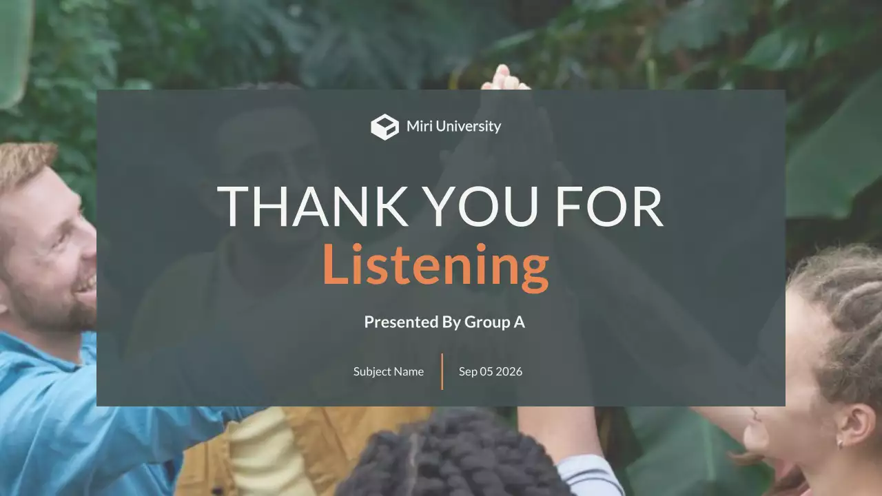 Orange Modern Project Presentation