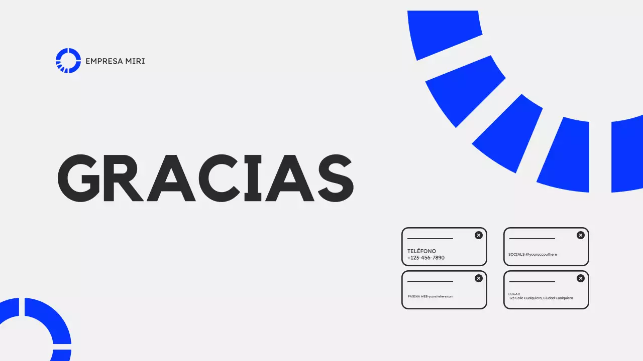 Presentación del Plan de Marketing Moderno Gris Azul