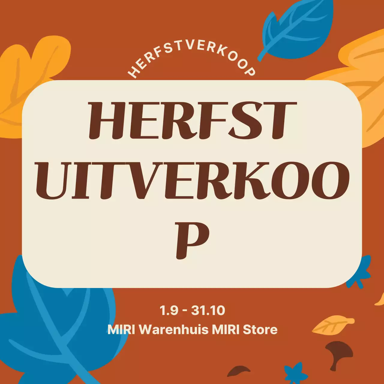 Een bruine vintage verkoop promoten