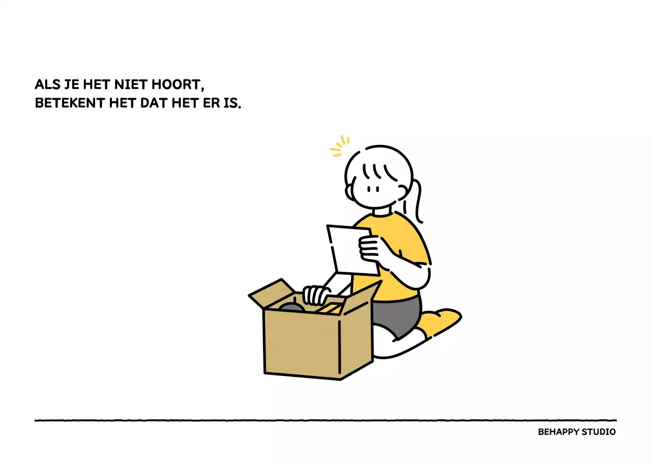 Geïllustreerde kalender met een mooie lijnstijl