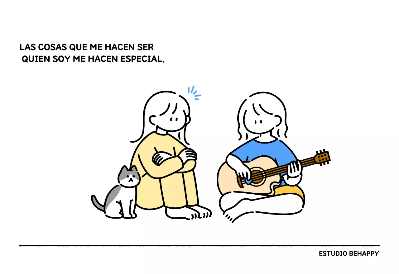 Calendario ilustrado con un bonito estilo de líneas