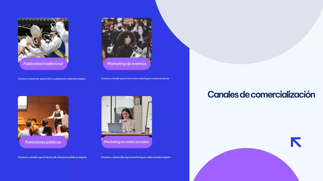 Presentación del Plan de Marketing Blue Modern