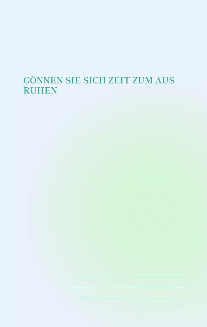 Minimalistischer Kalender mit Farbverlauf