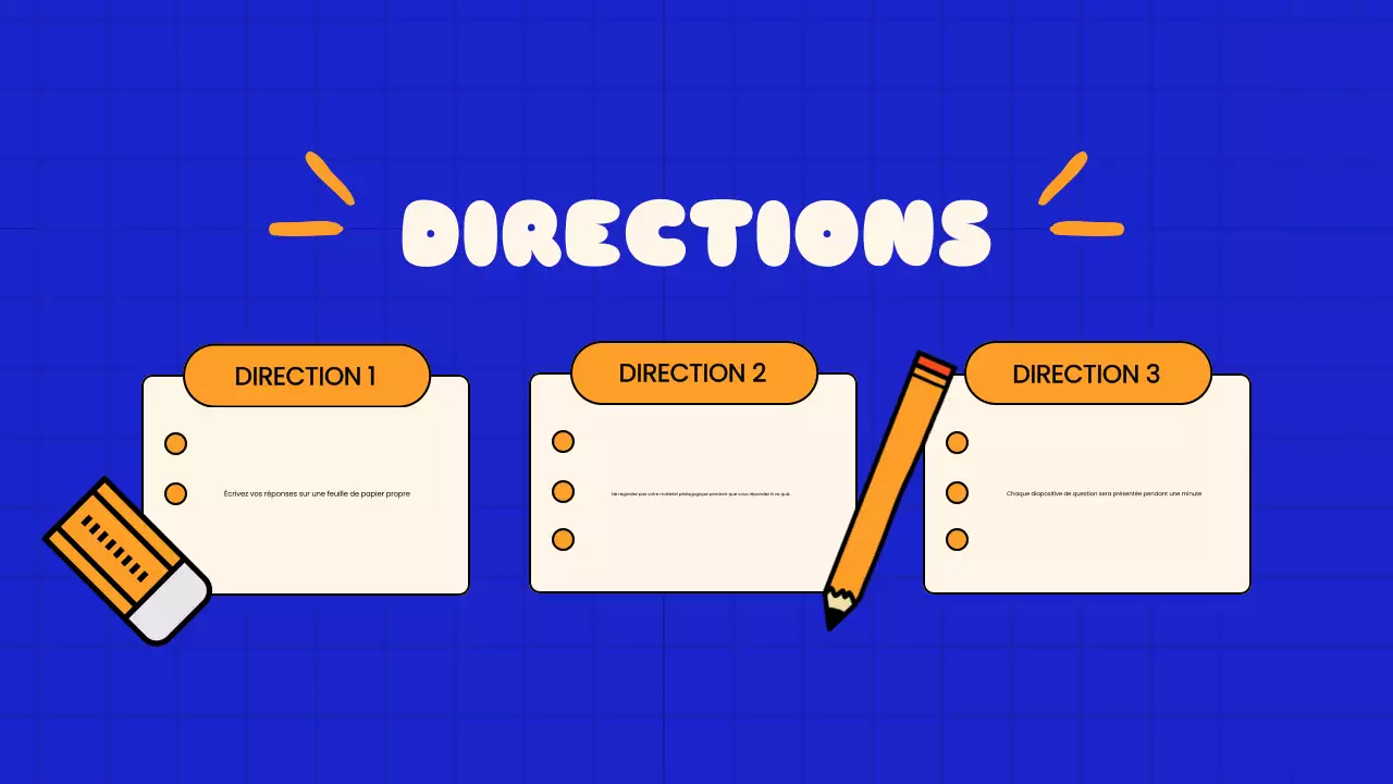 Blue Playful Quiz Time School Presentation (en anglais)