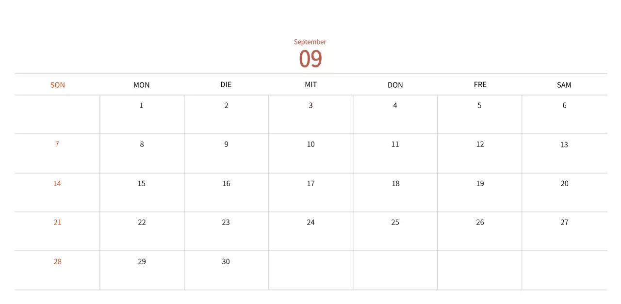 Stempelillustrationen mit einem warmen Konzept