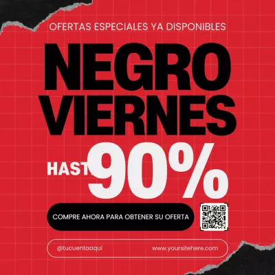 red bold promoción Black Friday