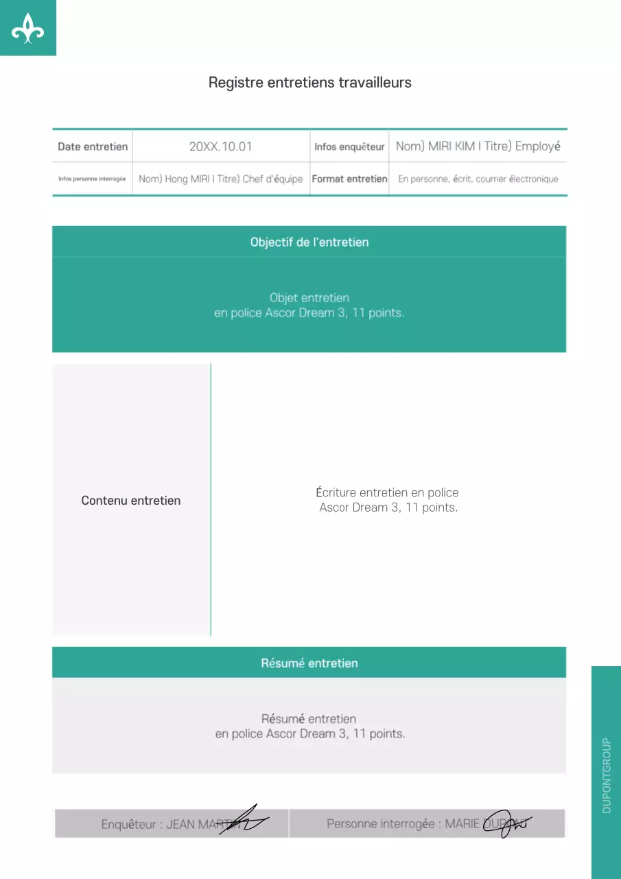 Résumé Transcription de l'entretien avec Clean
