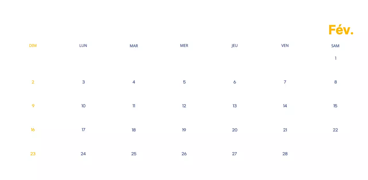 Calendrier d'entreprise avec de jolies illustrations