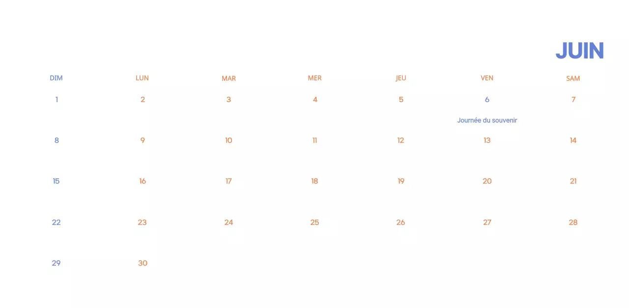 Calendrier d'entreprise avec de jolies illustrations