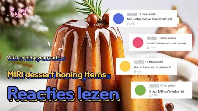 Promoot een eenvoudig geel en blauw dessertmenu