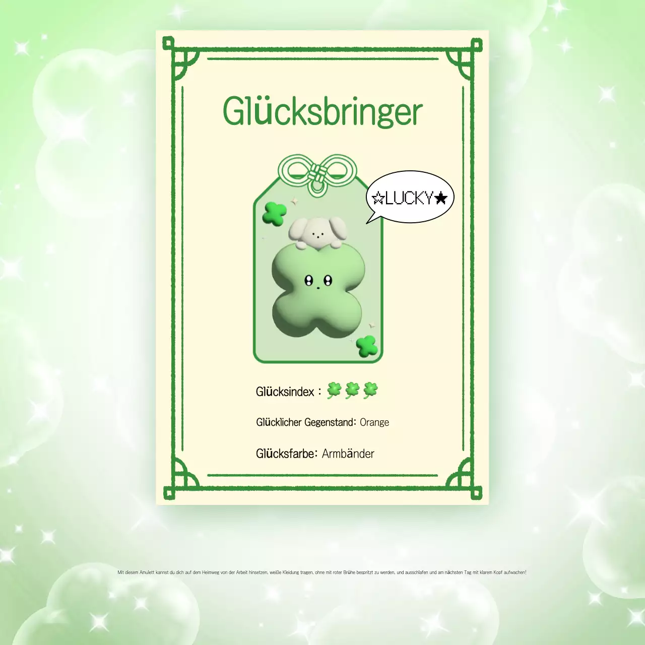 Glücksbringer für das neue Jahr