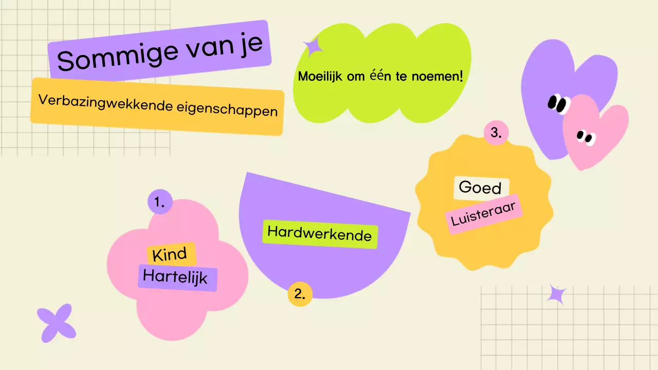 gele moderne verjaardagskaart