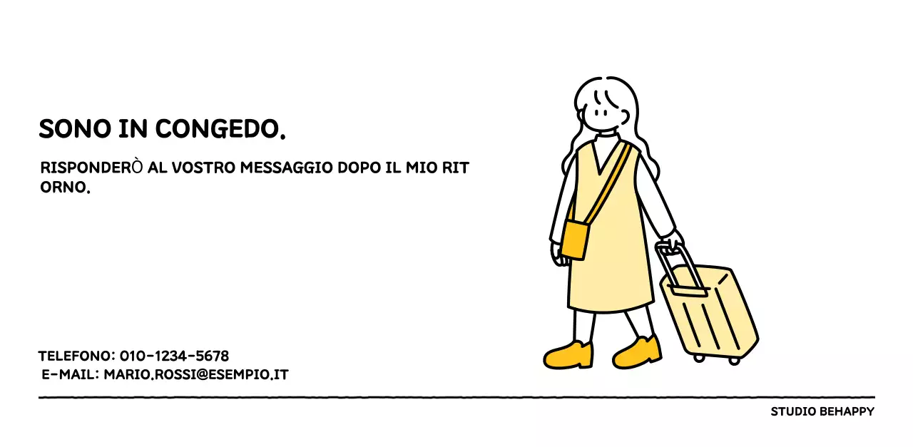 Calendario illustrato con un grazioso stile di linee