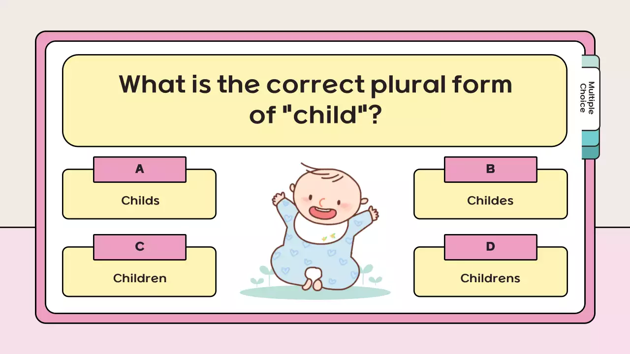 Pink Playful Quiz Guide Presentation
