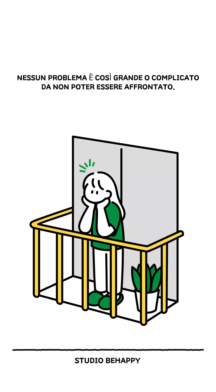 Calendario illustrato con un grazioso stile di linee