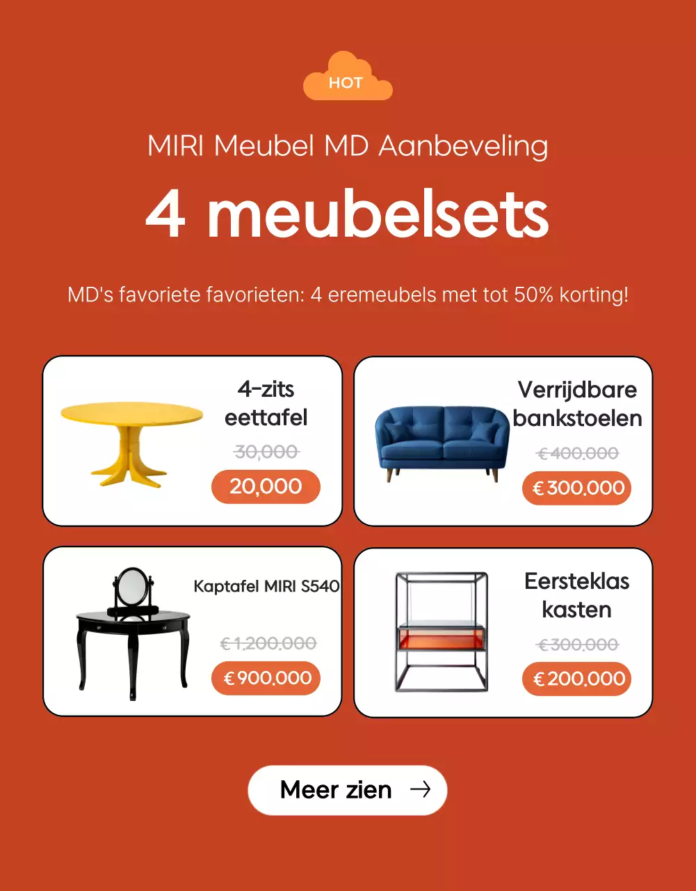 Promoot een Orange Modern kortingsaanbieding