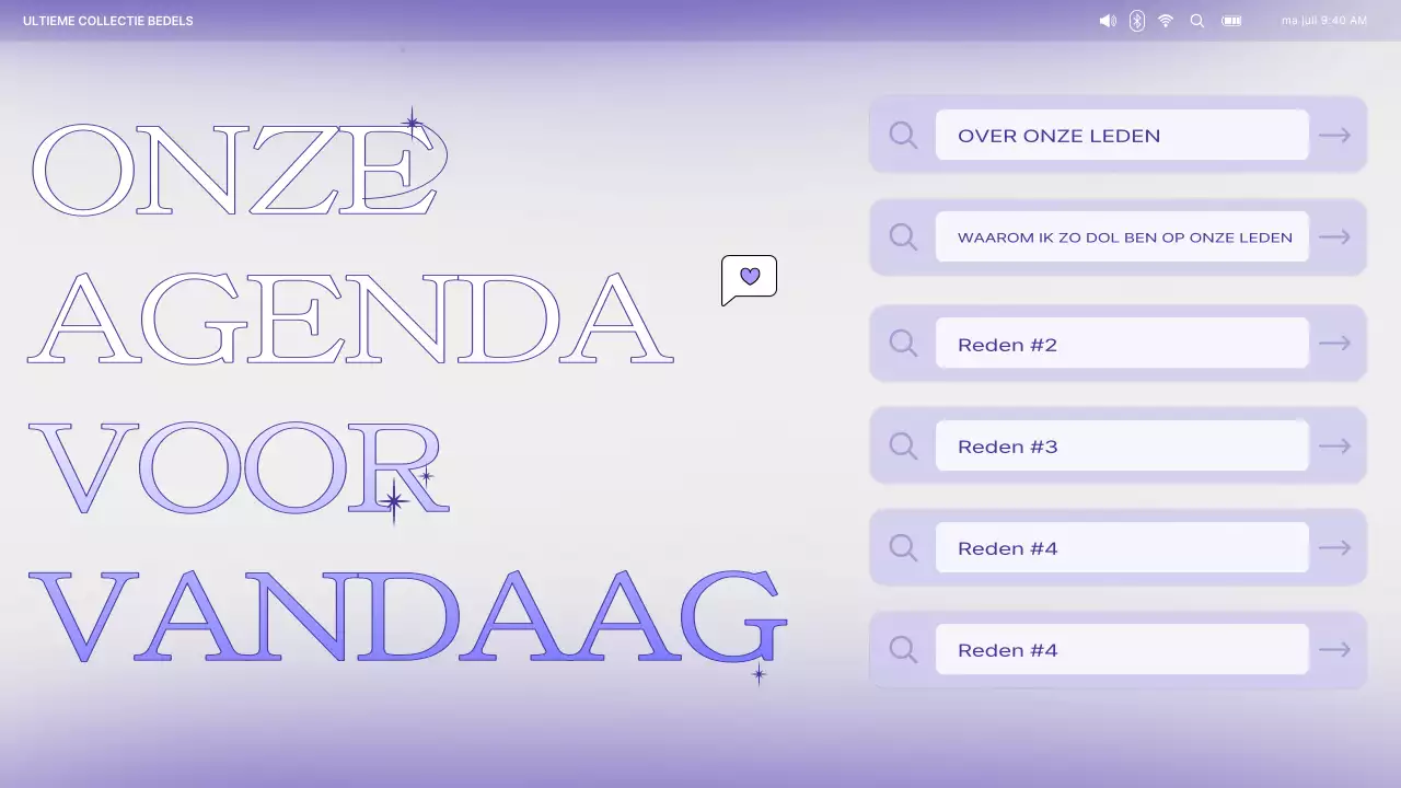 paars trendy fandom advertentie