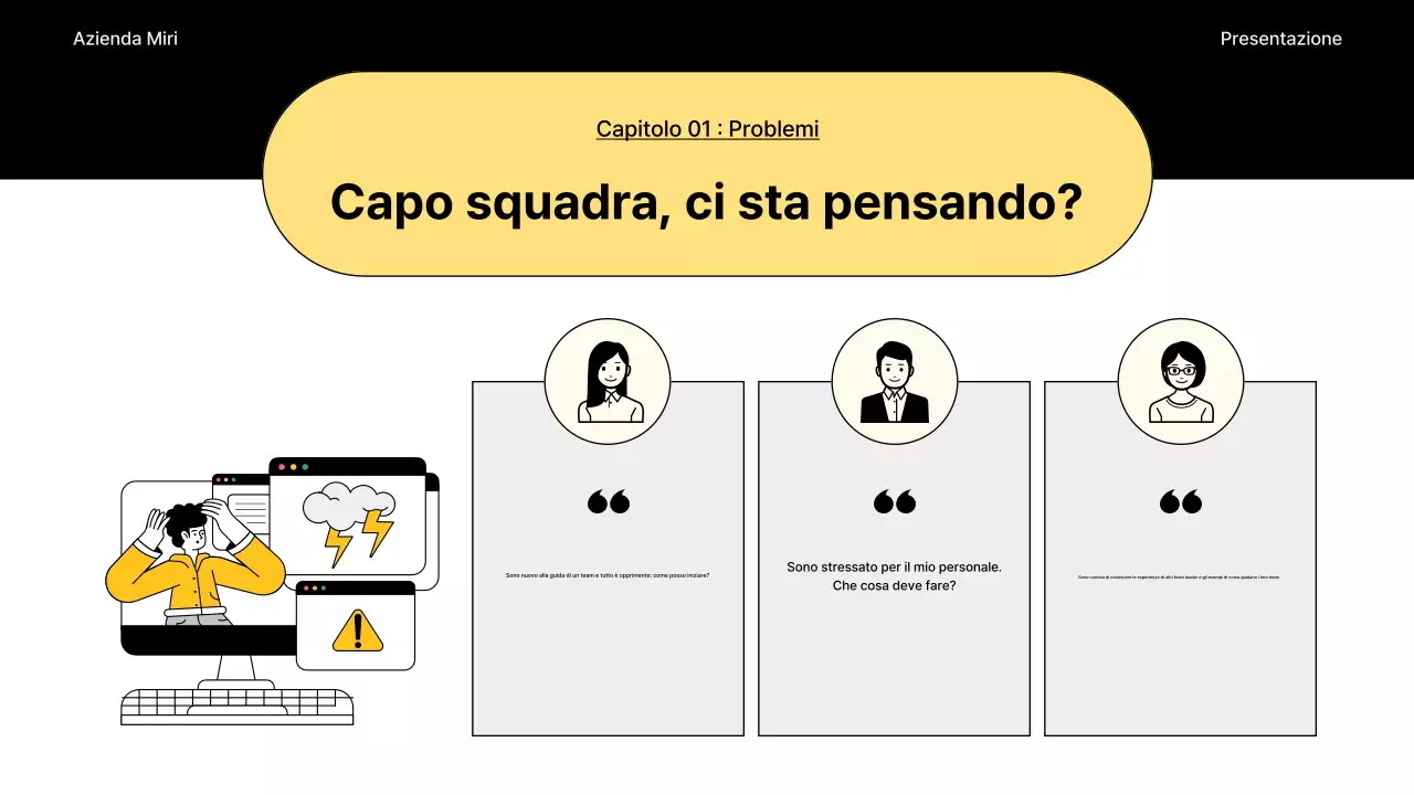 Una semplice guida ai seminari interni in nero e blu