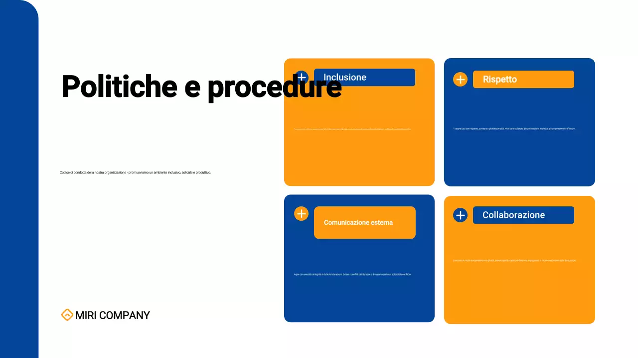 semplice e moderno onboarding dei dipendenti in blu