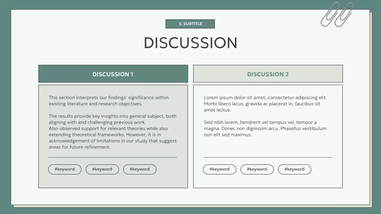 Mint Modern Thesis Presentation