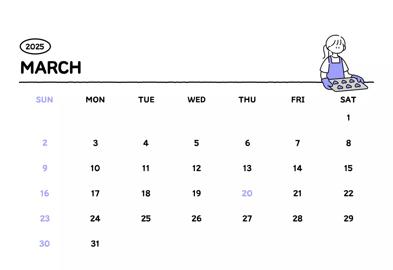 可愛らしい禅風イラストカレンダーカレンダー