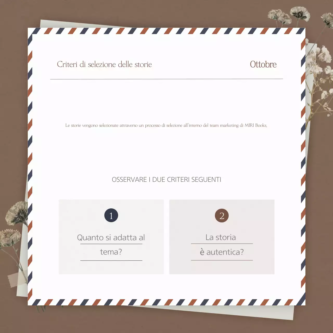 Una semplice storia autunnale in marrone per promuovere il vostro evento