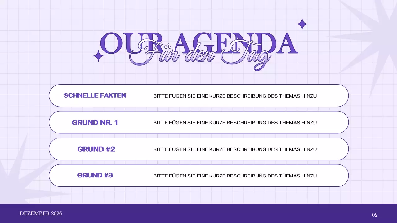 lila elegante Werbeanzeige