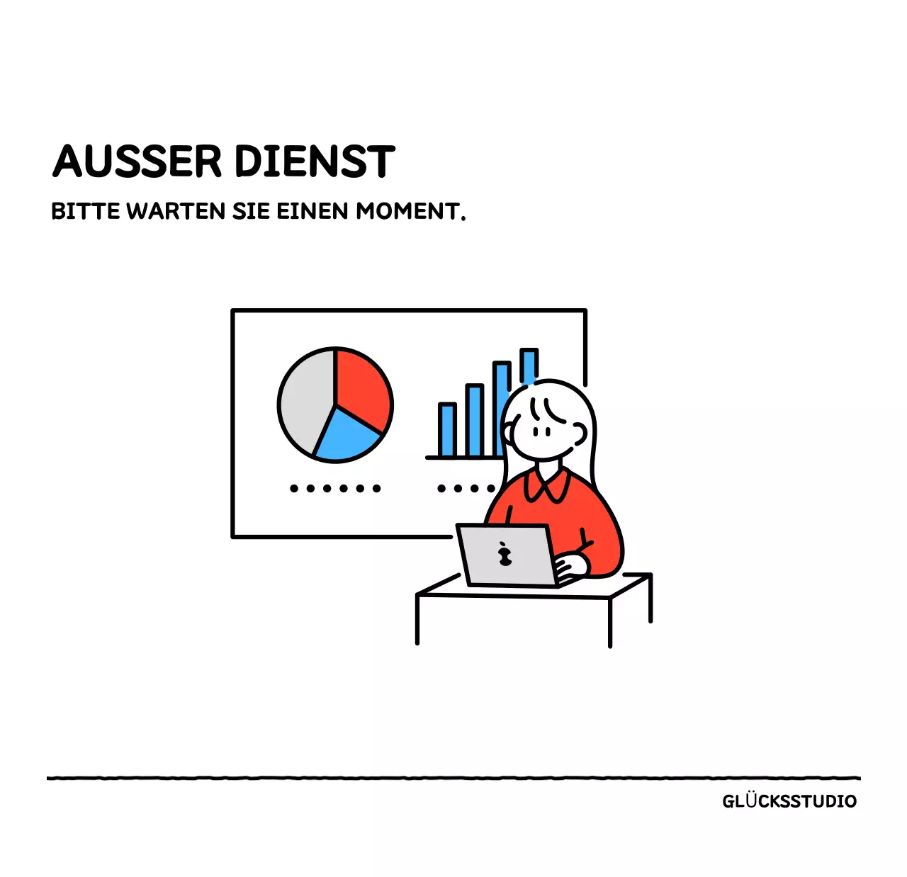 Illustrierter Kalender mit schönem Linienstil