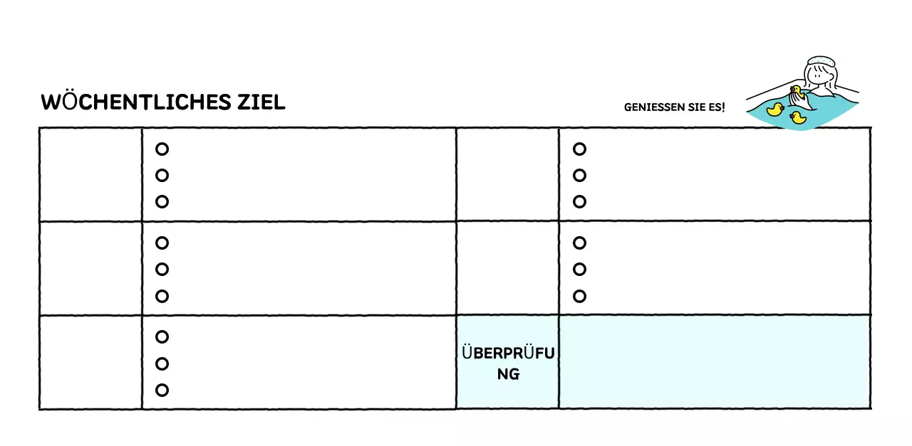 Illustrierter Kalender mit schönem Linienstil