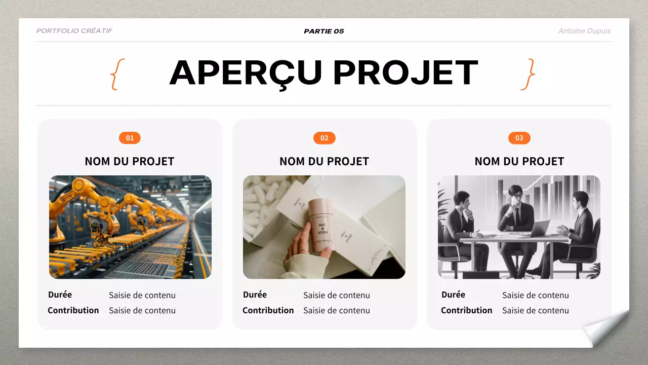 CV d'emploi en noir et gras