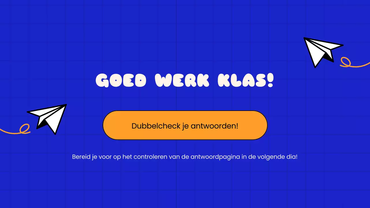 Blauwe Speelse Quiz Tijd School Presentatie