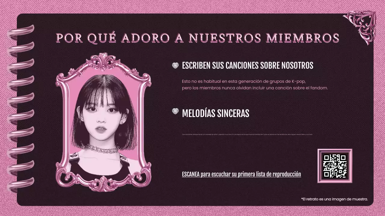 pink trendy K-pop promotion