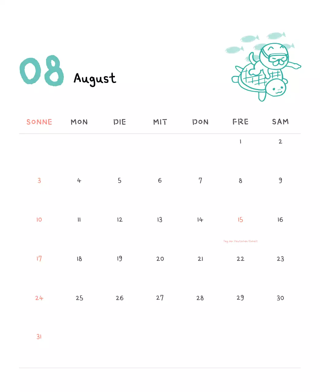 Tageskalender aus Elfenbein