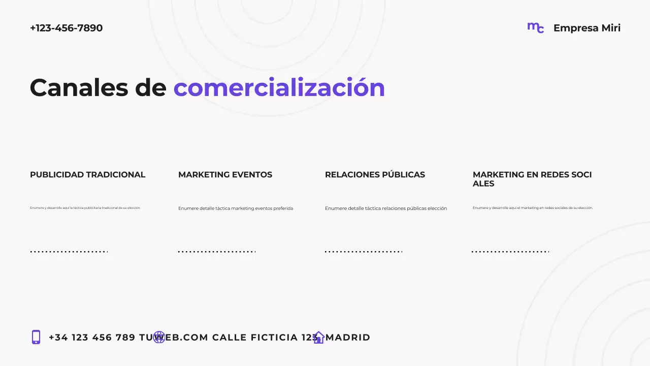 Plan de marketing moderno Purple
