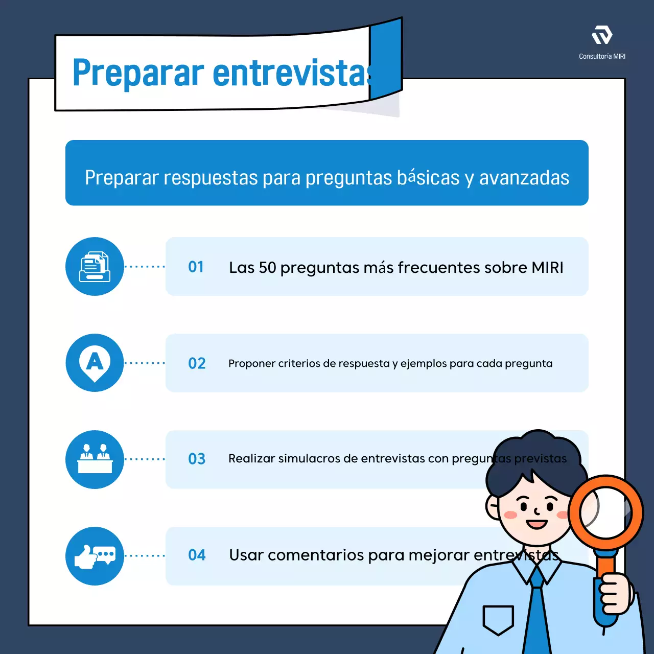 Promueva modernas revisiones de puestos de trabajo en azul y naranja