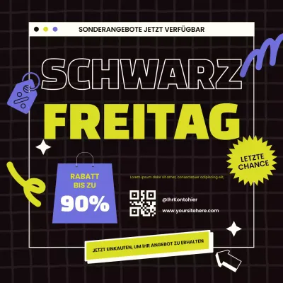 Trendige Black Friday-Aktion