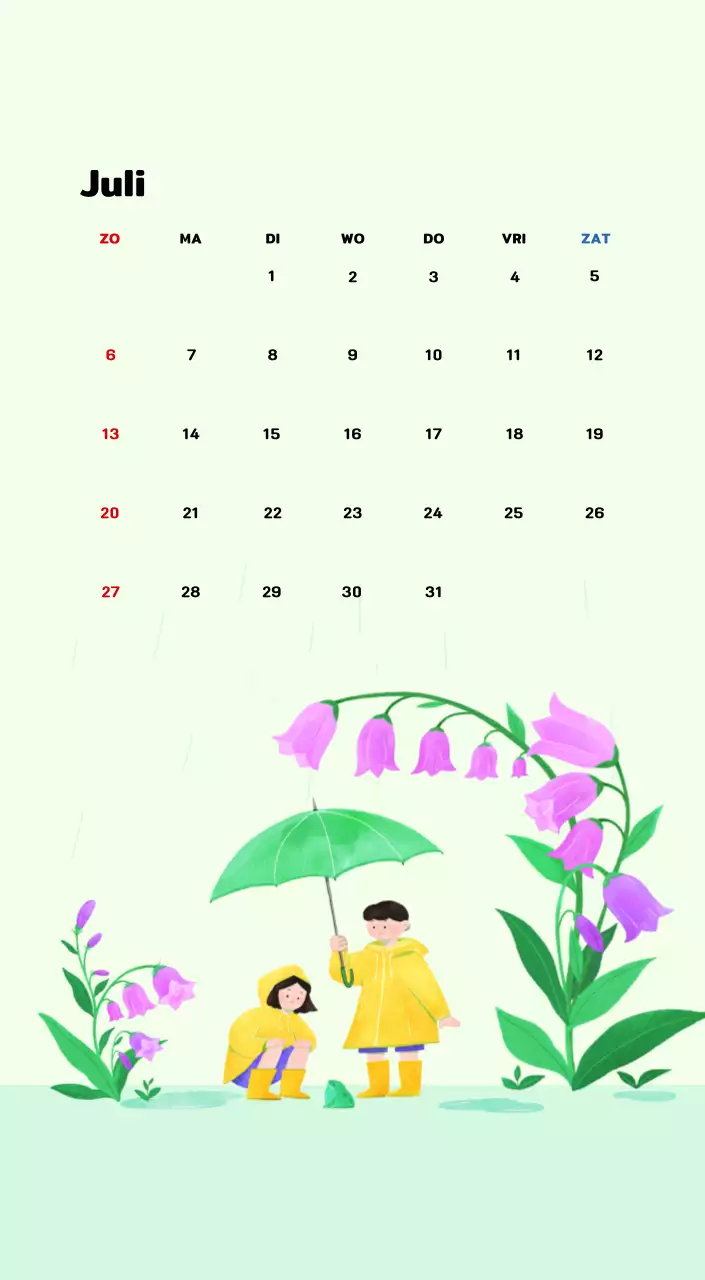 Nieuwjaarskalender met een warme geïllustreerde uitstraling