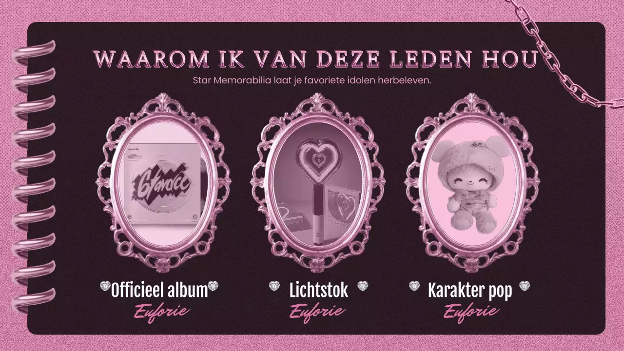roze trendy K-pop promotie