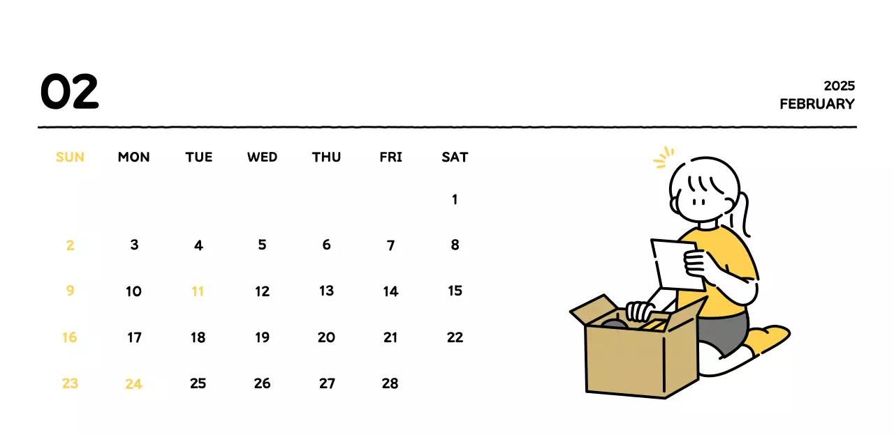 可愛らしい禅風イラストカレンダーカレンダー