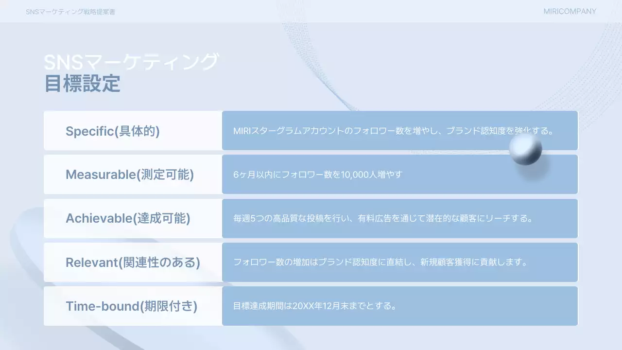 水色 清涼感 マーケティング 提案書 プレゼンテーション