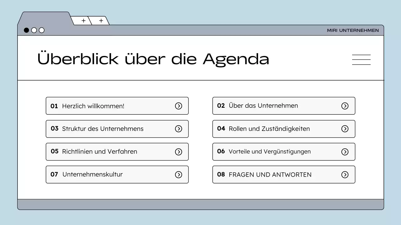 blue modern Mitarbeiterleitfaden