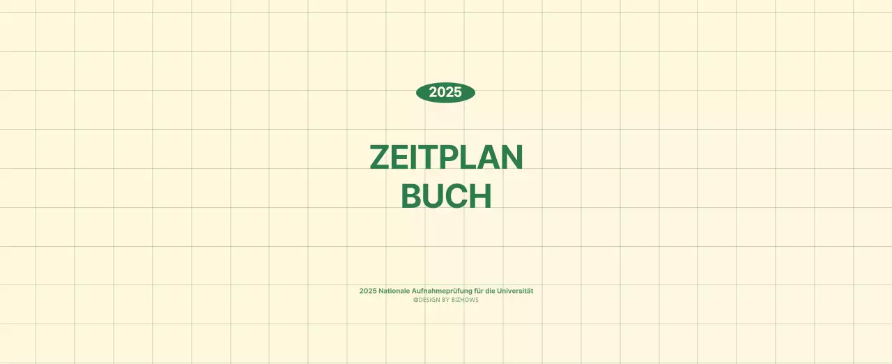 SAT D-Day Notizblock Konzept Wandkalender in grün und hellgelb