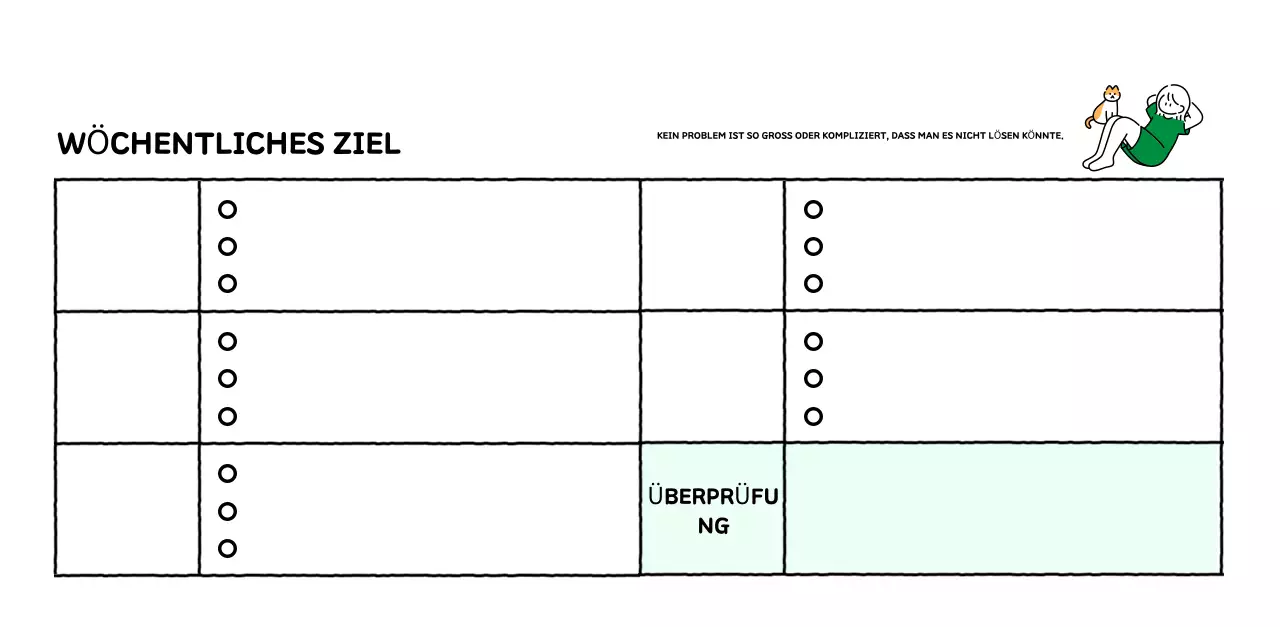 Illustrierter Kalender mit schönem Linienstil
