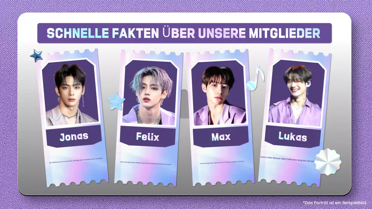 lila trendy K-pop idol information