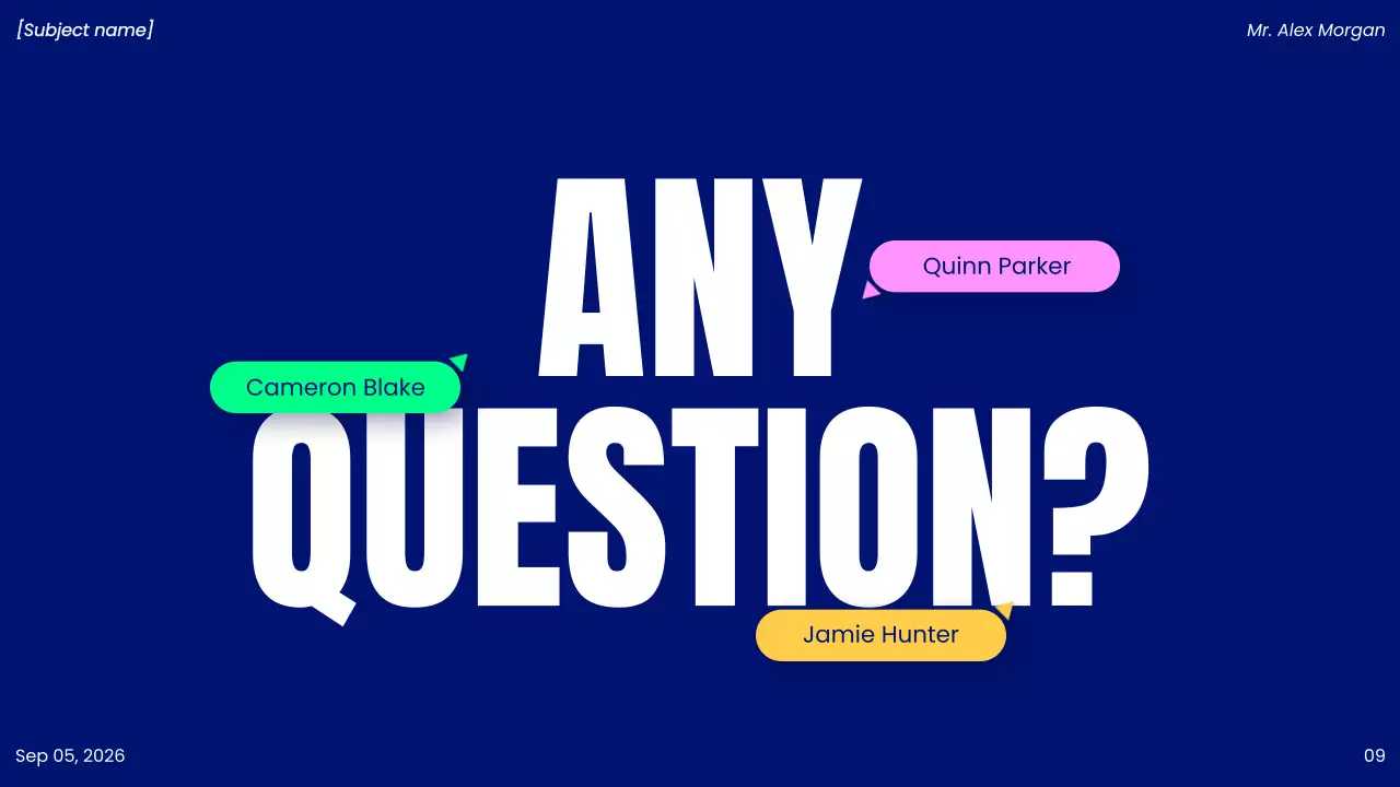 Blue Modern Project Presentation